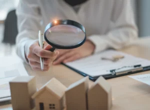 appraiser-holding-a-magnifying-glass-as-present-estate-appraisal-raleigh-nc